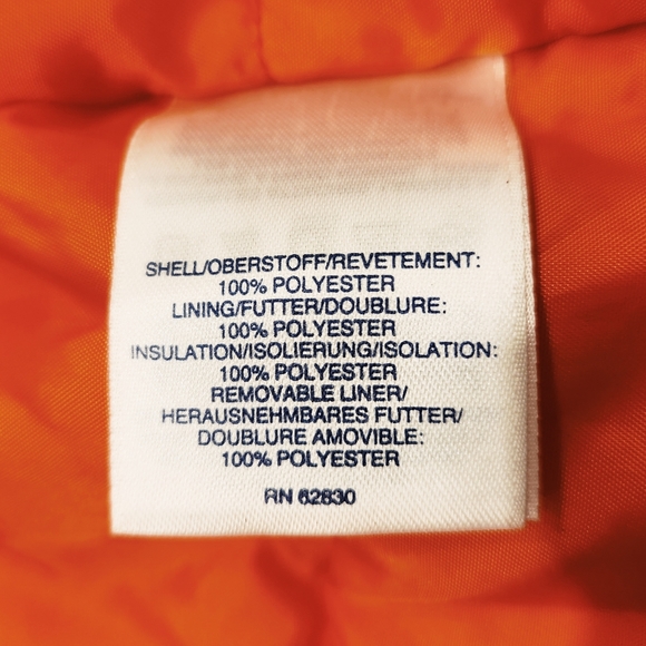 Land's End Blue Orange Hooded Jacket Coat Kids Size 2T Boys Girls - Picture 6 of 8